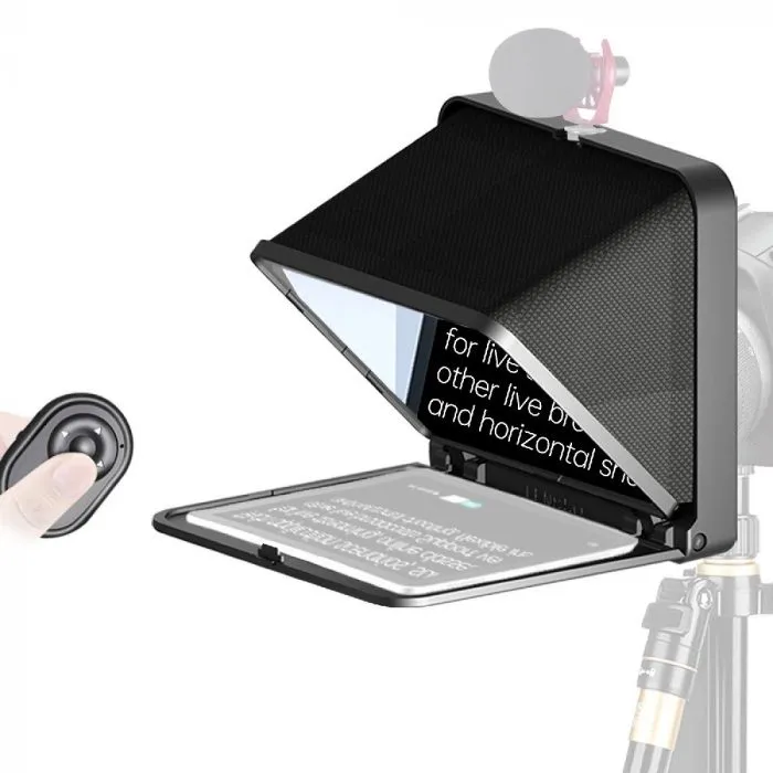 Lensgo TC7 Teleprompter for Video Recording Live Streaming Camera and Mobile Phone - Image 1
