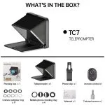 Lensgo TC7 Teleprompter for Video Recording Live Streaming Camera and Mobile Phone - Image 2