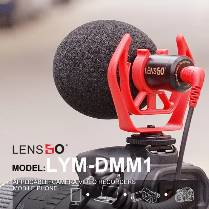 Lensgo LYM-DMM1 Microphone Mic For Caonon Sony Nikon Home Studio Audio Video - Image 2