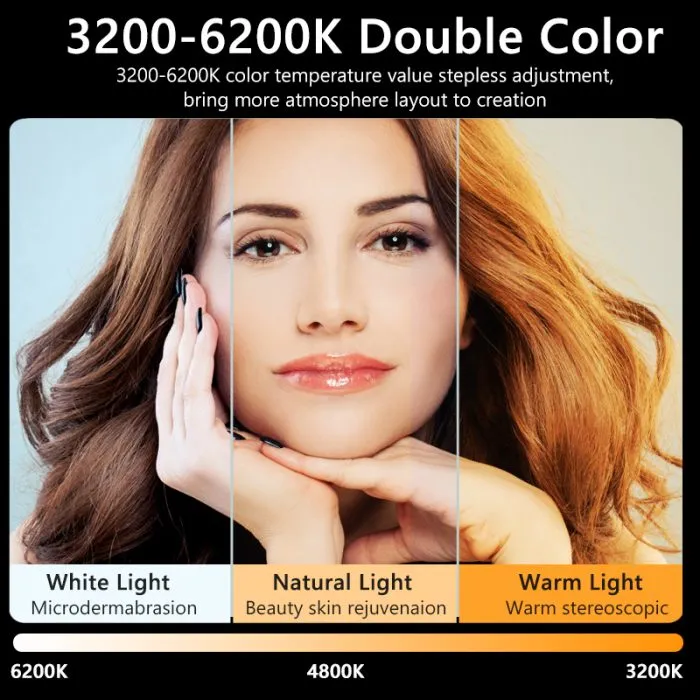 LAVOKOL A10 RGB Light Mini LED Panel Camera Lamp with Smartphone APP - Image 5