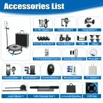 360 Photo Booth Machine for Parties Glass Automatic Spin PhotoBooth with Remote Control, Ring Light Slow Motion Camera Booth - Image 7