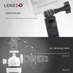 LENSGO L322 Camera/Gopro/Smartphone Tabletop Tripod , The Mini Lightweight Tripod with Wireless Bluetooth Shutter - Image 7