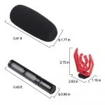 LensGO LYM-DMM2 Wired Microphone Super-cardiod Video Recording Mic for Camera Smartphones - Image 5