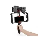Jmary MT33 Mobile Phone Vlogging Filmmaking Cage Stabilizer with Tripod - Image 2