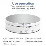 3 Speeds Rotating Display Stand Mirror 360 Degree Turntable Jewelry Holder Battery for Photography Video Shooting Props - Image 4