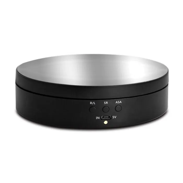 3 Speeds Rotating Display Stand Mirror 360 Degree Turntable Jewelry Holder Battery for Photography Video Shooting Props - Image 6