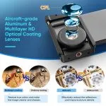 APEXEL HD 100X Microscope Magnifier Macro Phone Lens for Iphone and Mobile Phones - Image 2