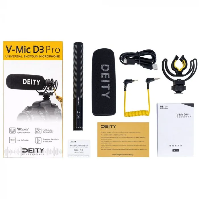 Deity V-Mic D3 Pro Shotgun Microphone low noise Condenser for Recording and on-camera - Image 7