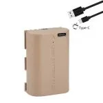 LP-E6NH 3200mAh Battery Replace LP-E6N LP-E6 Battery with Type-C Input For Canon Camera