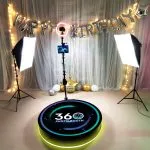 360 Photo Booth Rotating Machine Size 80cm for 3 People, Motorized Video Booth for Events Party Weddings - Image 3