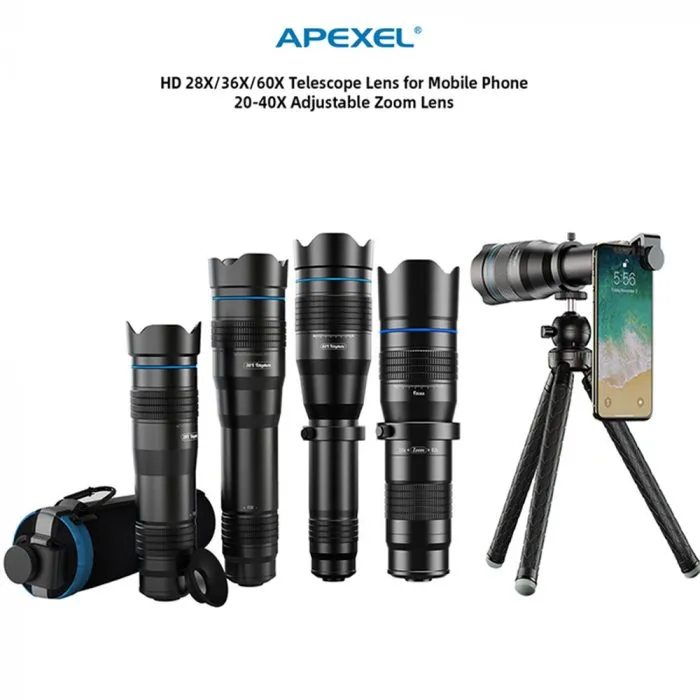 APEXEL Professional HD Telephoto Zoom Phone Lens 20-40X Powerful Monocular Telescope Mobile Telephoto Lens for Nauture Trips - Image 10