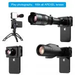 APEXEL Universal Mobile Phone Clip Clamp Bracket Holder Stand For Telephoto Lens - Image 2