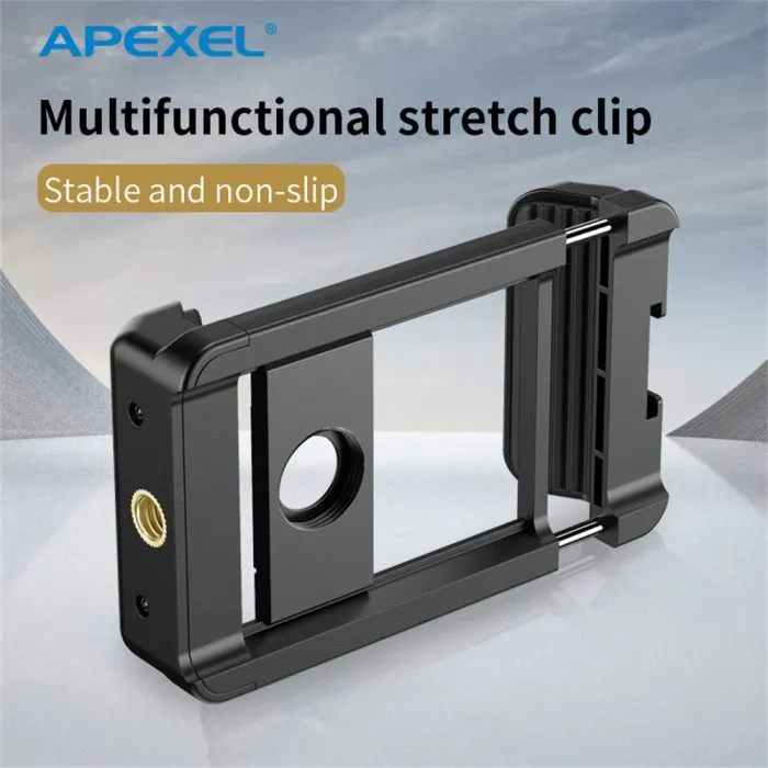 APEXEL Universal Mobile Phone Clip Clamp Bracket Holder Stand For Telephoto Lens - Image 1