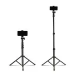 Jmary MT39 61inch Aluminum Extendable Cell Phone Tripod Stand with Selfie Stick Tripod and Phone Clip - Image 3