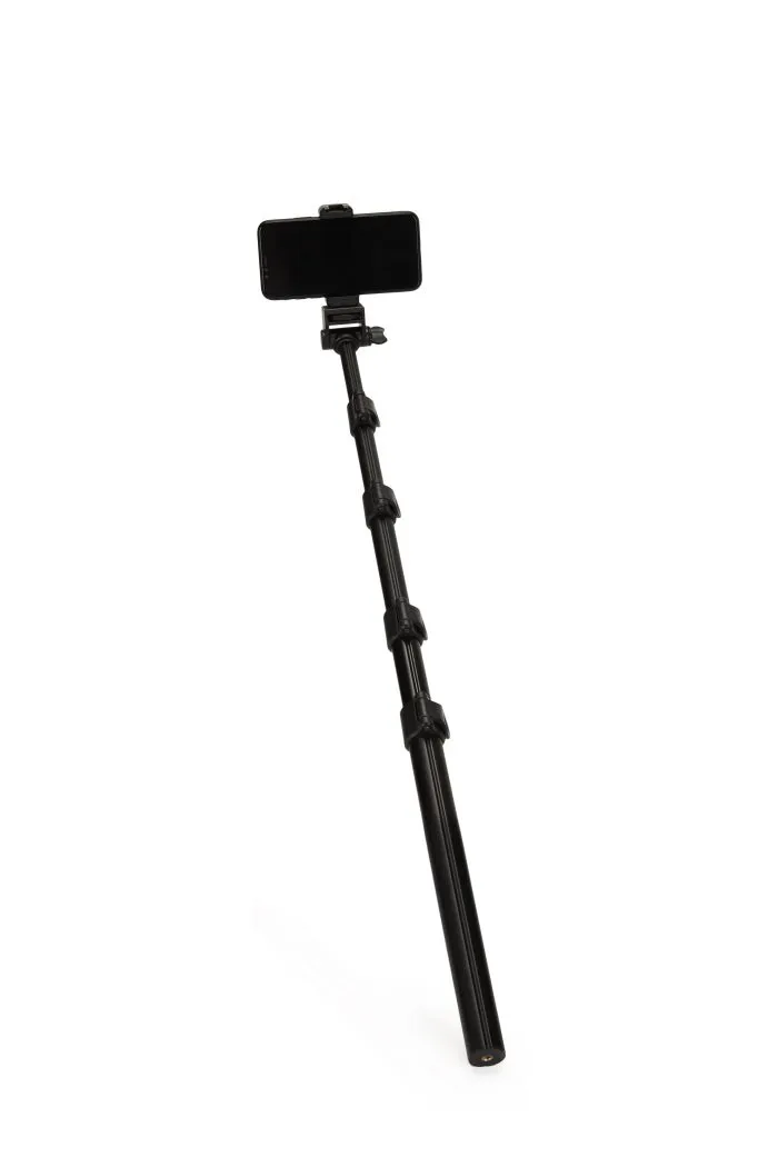 Jmary MT39 61inch Aluminum Extendable Cell Phone Tripod Stand with Selfie Stick Tripod and Phone Clip - Image 5
