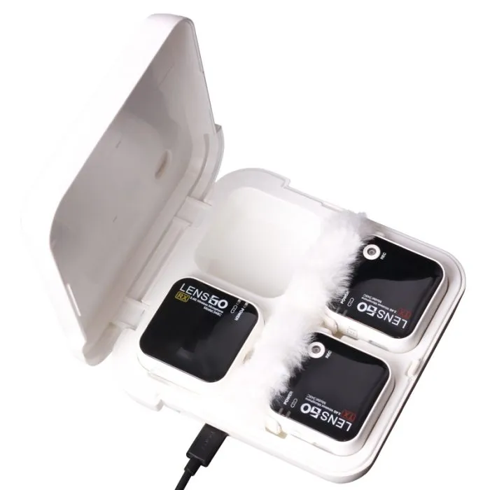 Lensgo 348C 2.4G Microphone Wireless Lapel Mic Support TF card With Charging Case For Mobile Phone and Cameras - Image 4
