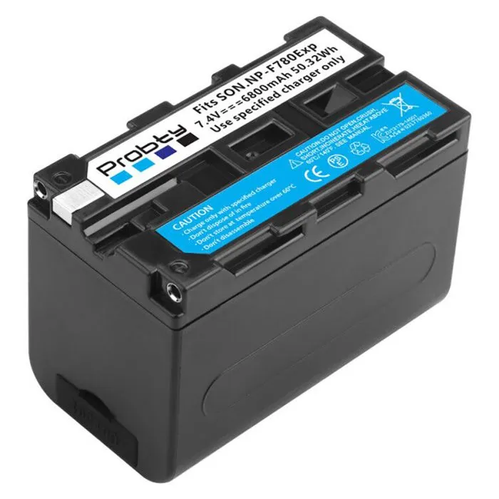 Probty NP-F770 Camera Battery 6800mAh with LED Power Indicator for Sony - Image 2