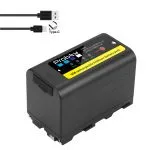 Probty NP-F770 Camera Battery 6800mAh with LED Power Indicator for Sony