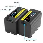 Probty NP-F770 Camera Battery 6800mAh with LED Power Indicator for Sony - Image 3