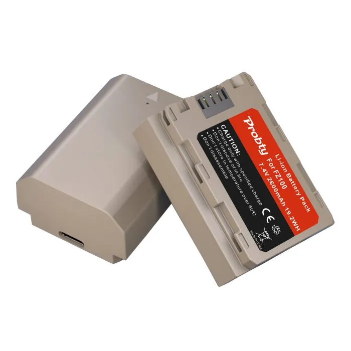 NP-FZ100 Sony Camera Battery with Type-C Charging Input for Sony Alpha A7 III, A7 IV, a7 SIII, A7R III, A7R IV - Image 2