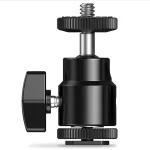 Camera Hot Shoe Mount, Monitor Shoe Adapter 1/4" Screw Adapter for Cameras