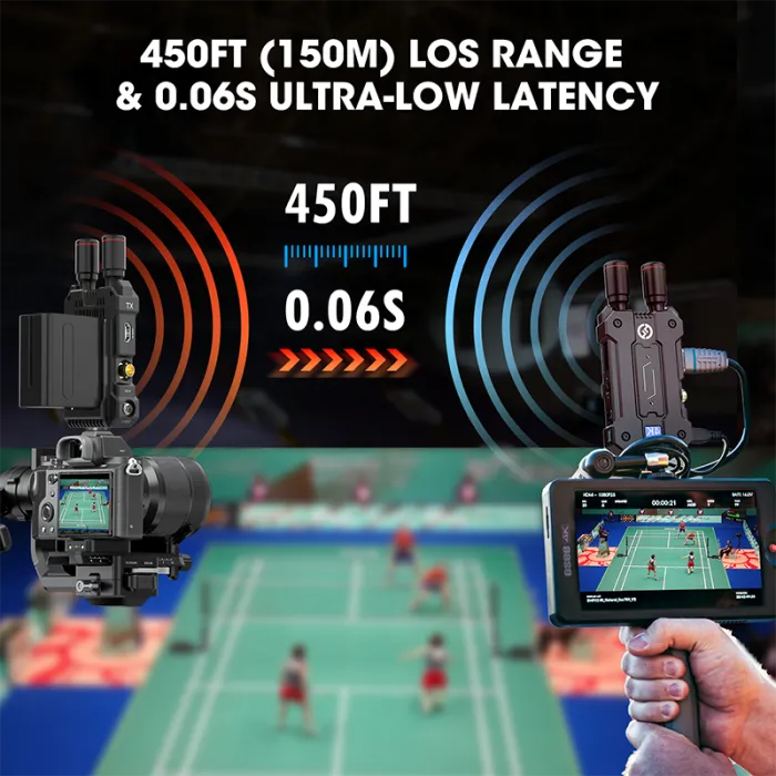 Hollyland Mars 4K Wireless Video Transmission System SDI HDMI 4Kp30/1080p60 450ft 0.06s Low Latency - Image 3
