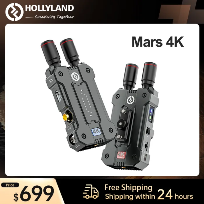 Hollyland Mars 4K Wireless Video Transmission System SDI HDMI 4Kp30/1080p60 450ft 0.06s Low Latency - Image 2