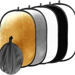 5-in-1 Portable Oval Reflector for Photography and Film Making size 110 in 150cm