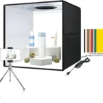 Soft Box Set 40X40cm Portable Folding Photo Light Box Modifier Photography Tent Box with 12 Colors Backdrops
