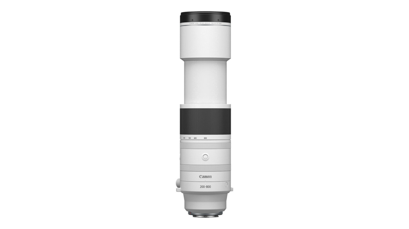 The Canon RF200-800mm f/6.3-9 IS USM extends at 800mm. Image credit: Canon
