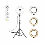 LJJ-30 12 Inch White Selfie Ring Light 30cm with Stand
