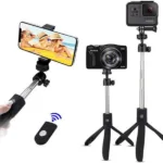 K05 Wireless Selfie Stick Tripod With Detachable Remote For Cellphones& Gopros