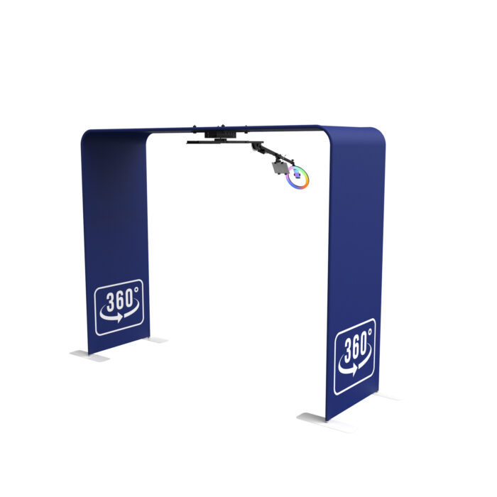 Xria Overhead 360 Photo Booth Truss with Remote Controller Automatic 360 Video Portable Top Spinner Sky 360 Photobooth - Image 1