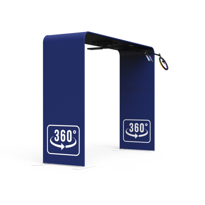 Xria Overhead 360 Photo Booth Truss with Remote Controller Automatic 360 Video Portable Top Spinner Sky 360 Photobooth - Image 9