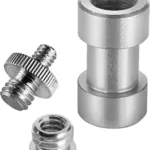 Metal Threaded Screw Converter Adapter 1/4" 3/8" for DSLR Camera,Tripod,Shoulder Rig,Light Stand,Camera Cage