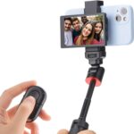 KingMa VL-PH01 Selfie Vlog Screen Monitor for Rear Camera Selfie Shooting, Compatible with iPhone and Android mobile Phones with Magnetic Phone Clip and Bluetooth Remote for Selfie Vlog Live Stream and Video Recording