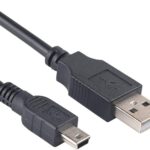 Mini USB Charger Cable for Canon Camera 1.5 Meters Mini USB Data Transfer Cable for Canon Rebel T3i/PowerShot/EOS/DSLR Camera Cords, PS3/Slim/PS Move Controller Charger Cord