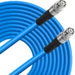 SDI Cable-400 Cable 3G/6G/12G BNC Male to Male Video Coaxial Cable 75ft HD-SDI/3G-SDI/4K/8K 75Ohm for HDTV and Professional SDI Applications Blue