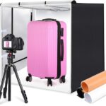 PULUZ 80cm 32 inch Photo Studio Light Box Fotoshot Box with Free 3 Backdrops Color White, Black and Orange