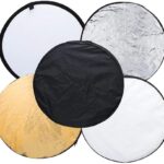 5-in-1 Portable Oval Collapsible Photography Light Ellipse Reflector (60cm)