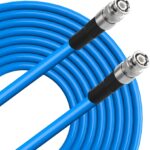 12G SDI Cable, UIInosoo-400 Cable 3G/6G/12G BNC Male to Male Video Coaxial Cable 50ft HD-SDI/3G-SDI/4K 75Ohm for HDTV and Professional SDI Applications Blue