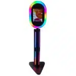 Xria Ipad Photo Booth Stand Portable Ipad Photobooth Selfie Kiosk Ring Light For Wedding events birthday