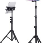 Xria Telescopic Tripod Tablet Stand for Tablets 6" to 13" Tablet Floor Stand for IPad 12.9" Mobile Phone Stand