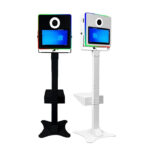 TechnoWhale TW-156Z DSLR Photo Booth Machine with 15.6 Inch Touch Screen LCD RGB Light Strip in the Front Side, Ring Light and Canon 2000d Camera for Wedding Party Events Photobooth