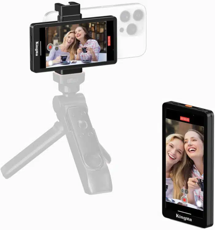 Kingma VL PH05 Max Smartphone Vlog Selfie Screen – Rear Camera Monitor for Android & iPhone - Image 1