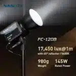 Nanlite FC-60B LED Light 2700K-6500K Bi-Color Portable Led Fill Light For Live Streaming Video Studio Outdoor Lights - Image 6