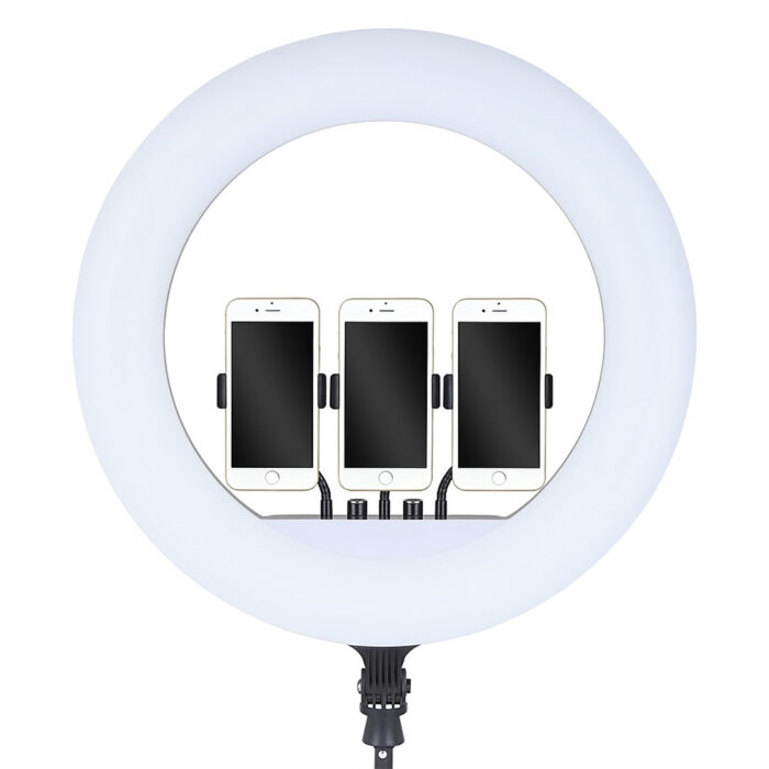 RL-21 LED Ring Light, 21 Inch Soft Ring Light for Smartphones, Camera, YouTube TikTok Videos with Tripod & 3 phone Holders - Image 2