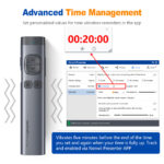 Norwii N97s TV Screen Presentation Clicker for powerpoint presentations, powerpoint clicker, Presentation Remote, Bluetooth Wireless Presenter, Digital Pointer for TV Screen Under Win/Mac - Image 7