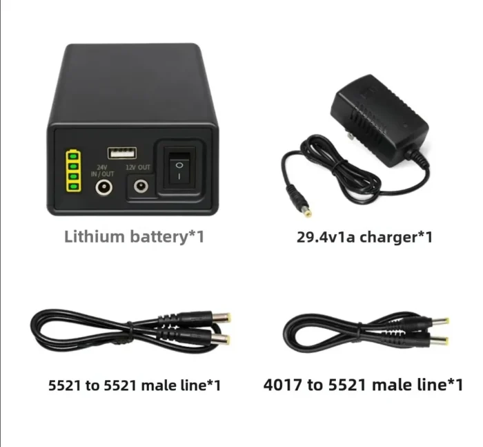 360 photo booth Rechargable Battery Power Bank 24V and 12V For outdoor Photo Booth 24V/12V /5V 44800mah Lithium Ion USB Battery - Image 5