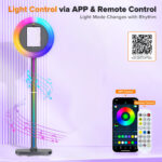 Xria Q1V-Z Portable iPad Photo Booth Machine with RGB Light & Stand - Image 2